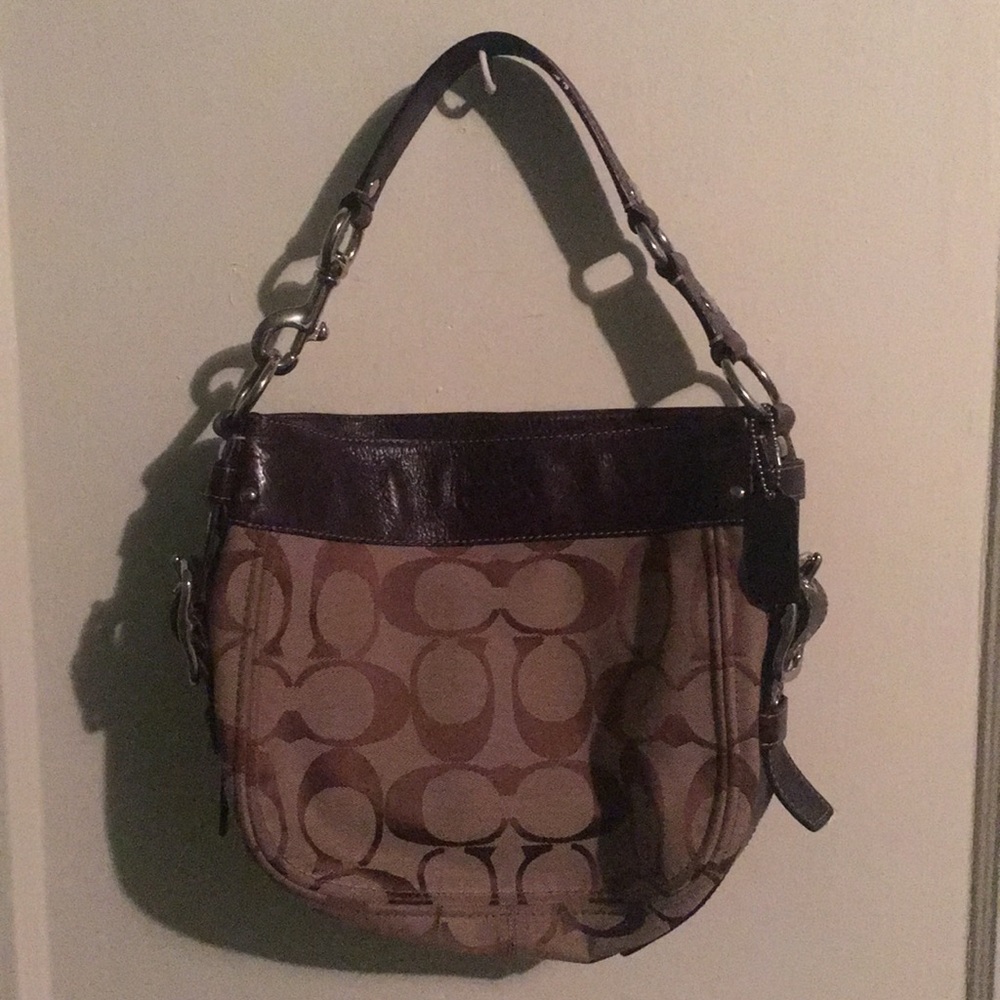 Brown signature Coach Bag